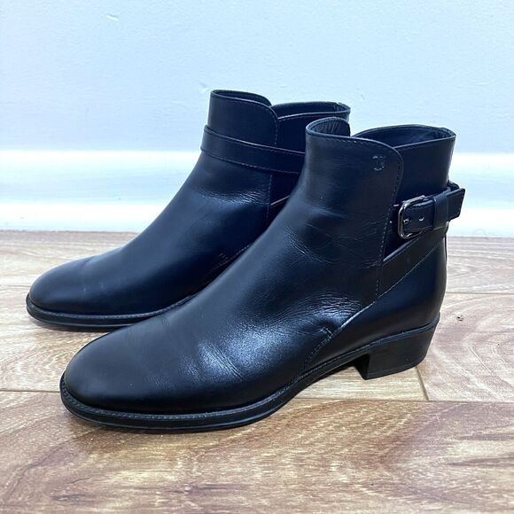 Tods Chelsea Ankle Boots Size 35.5 UK / 5.5 US Black Leather Made In Italy - Picture 1 of 8